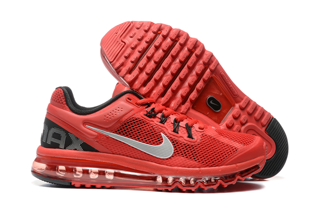 Women's Hot sale Running weapon Air Max 2013 Red Shoes 015